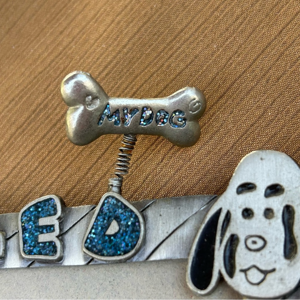 Dog Photo Frame Spoiled Rotten Pewter - Picture 2 of 9